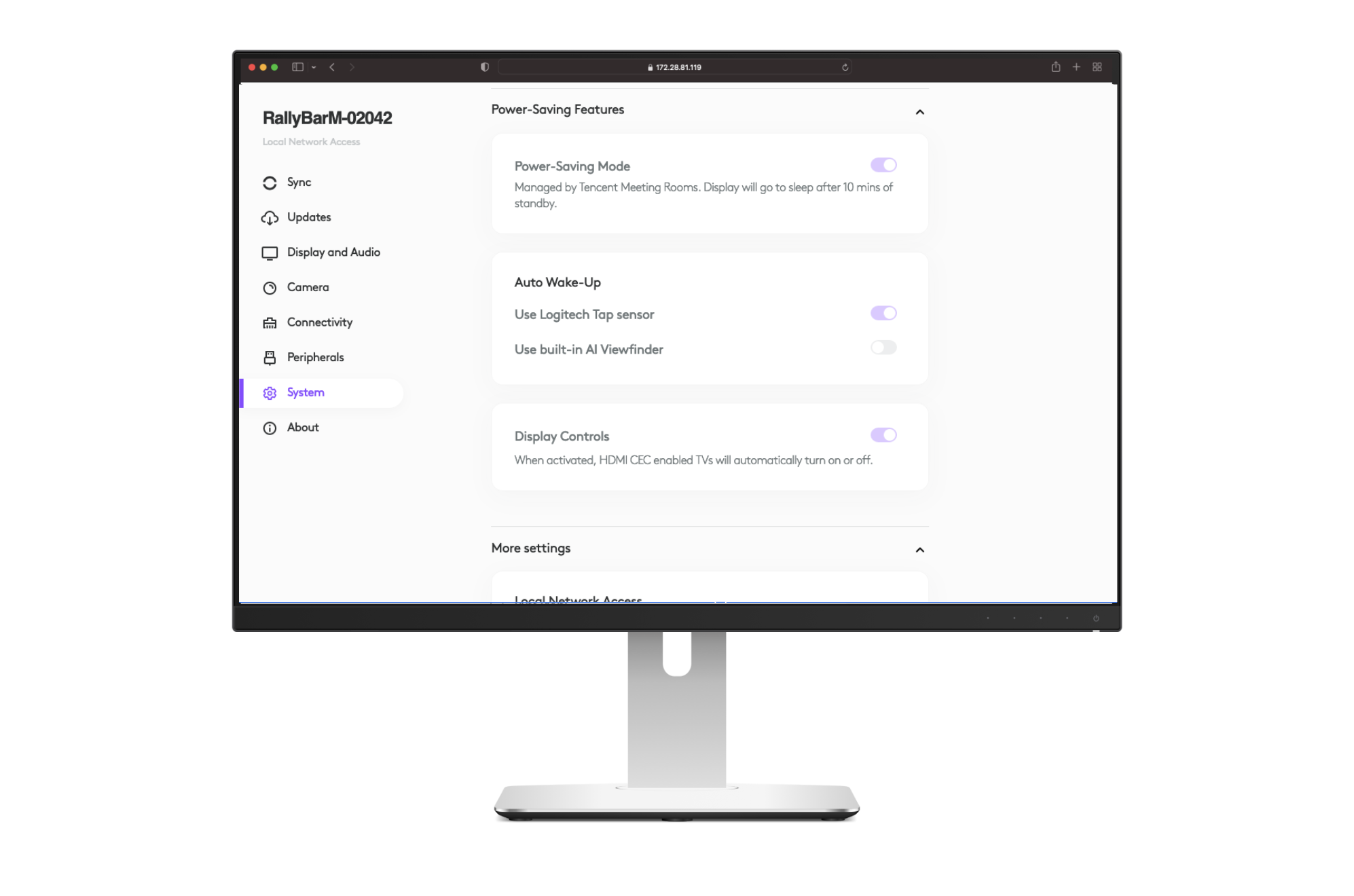 3.5 Power Saving & Management CollabOS Guide Logitech B2B Support